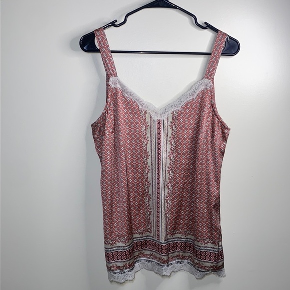 White House Black Market Pink Embellished Sleeveless Camisole - Picture 1 of 9